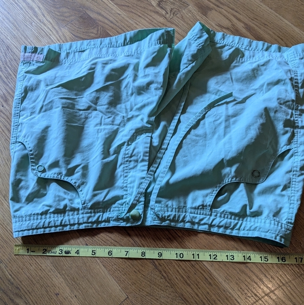 Columbia Medium Sea Green Quick Dry Athletic Hiking Swim Shorts - Picture 3 of 7